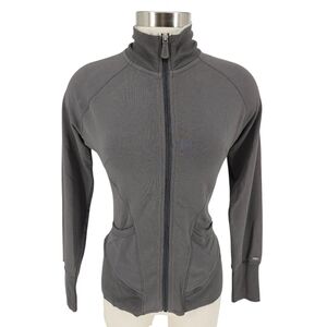 ALO Yoga Jacket Charcoal Gray Long Sleeve Full Zip Athletic Wear Small